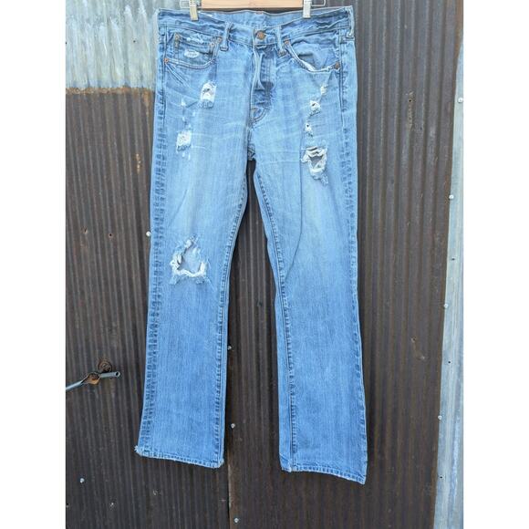 Abercrombie & Fitch Jeans Men 33x32 Horton Classic Straight Button Fly Y2K - Picture 1 of 13
